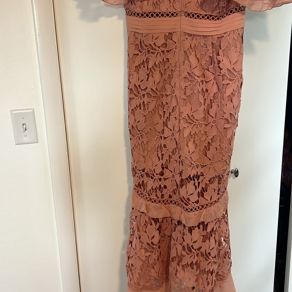ASOS Blush lace dress Size 10 NWT - Picture 6 of 8